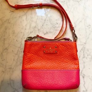 KATE SPADE pink and orange cross body